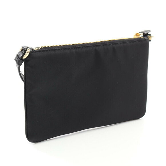 Prada Tessuto Saffiano Shoulder Bag Saffiano Leather Black - Picture 2 of 4